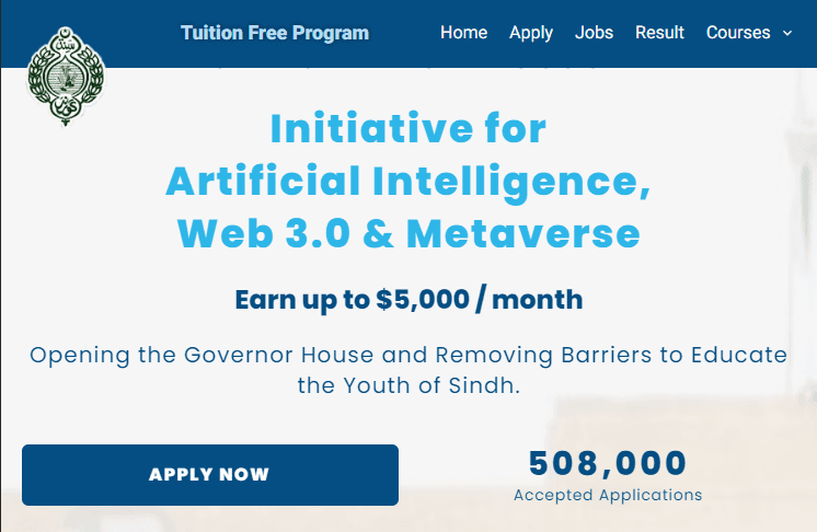 Governor Sindh Initiative — Government education platform — 500,000+ users